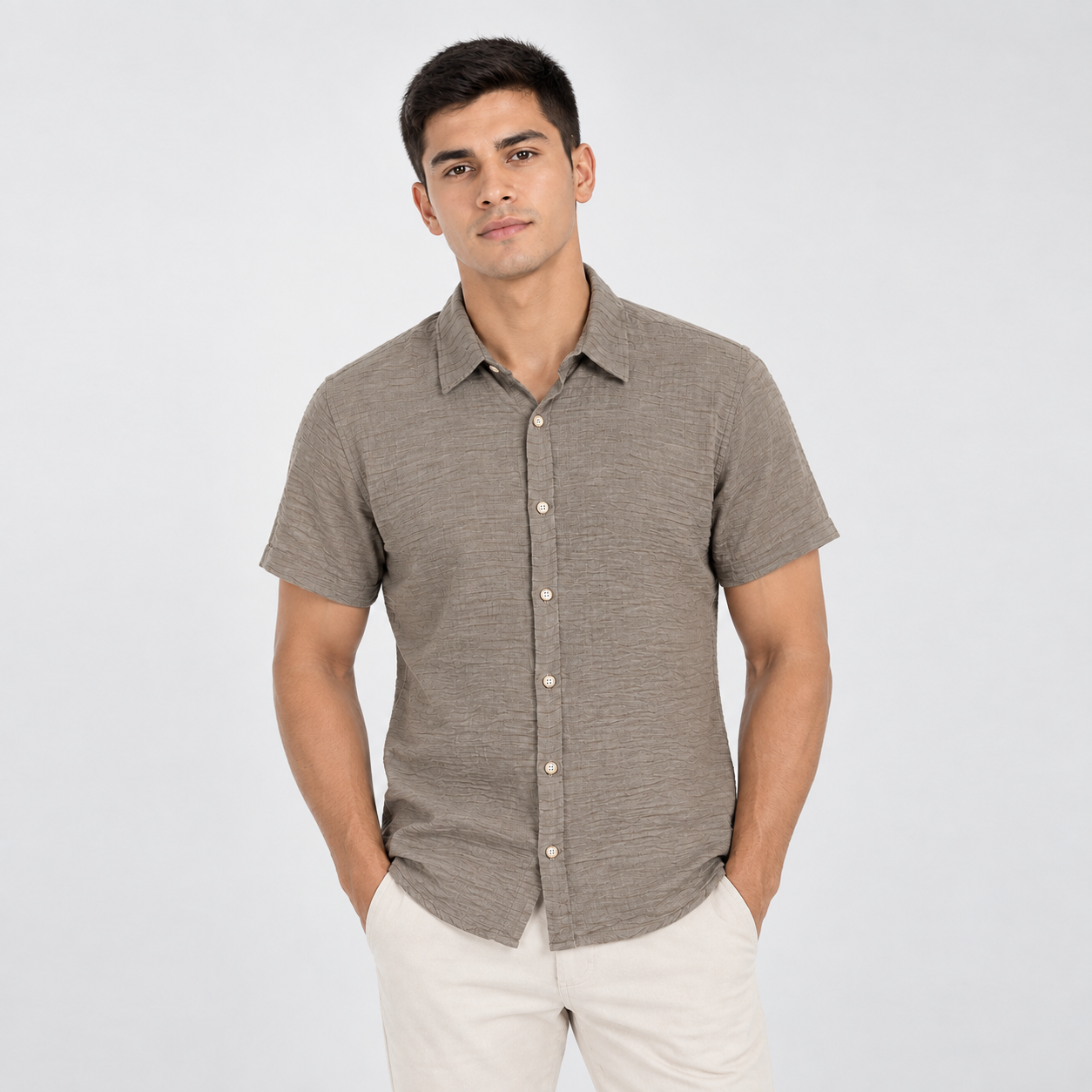 Camisa hombre olive