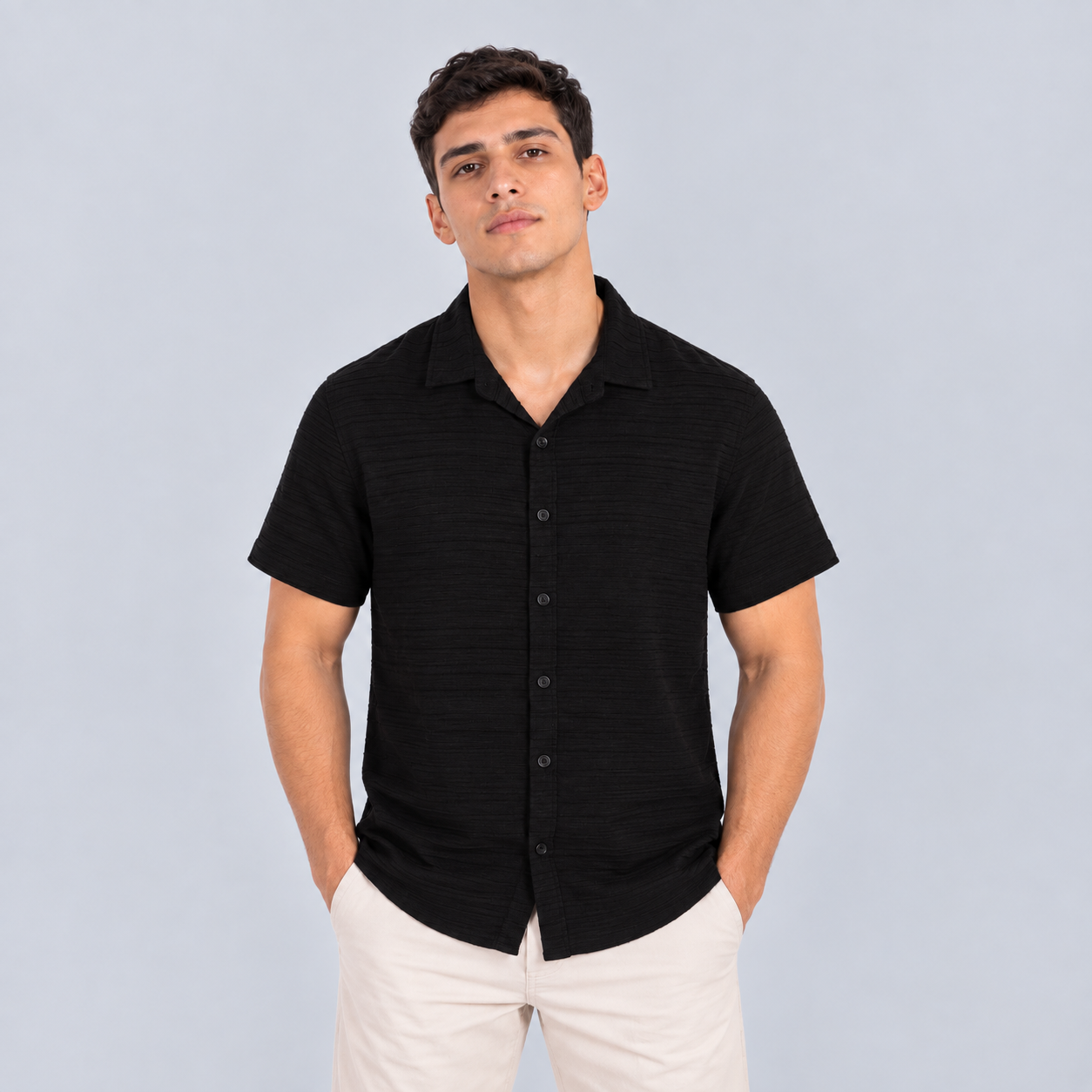 Camisa hombre textura