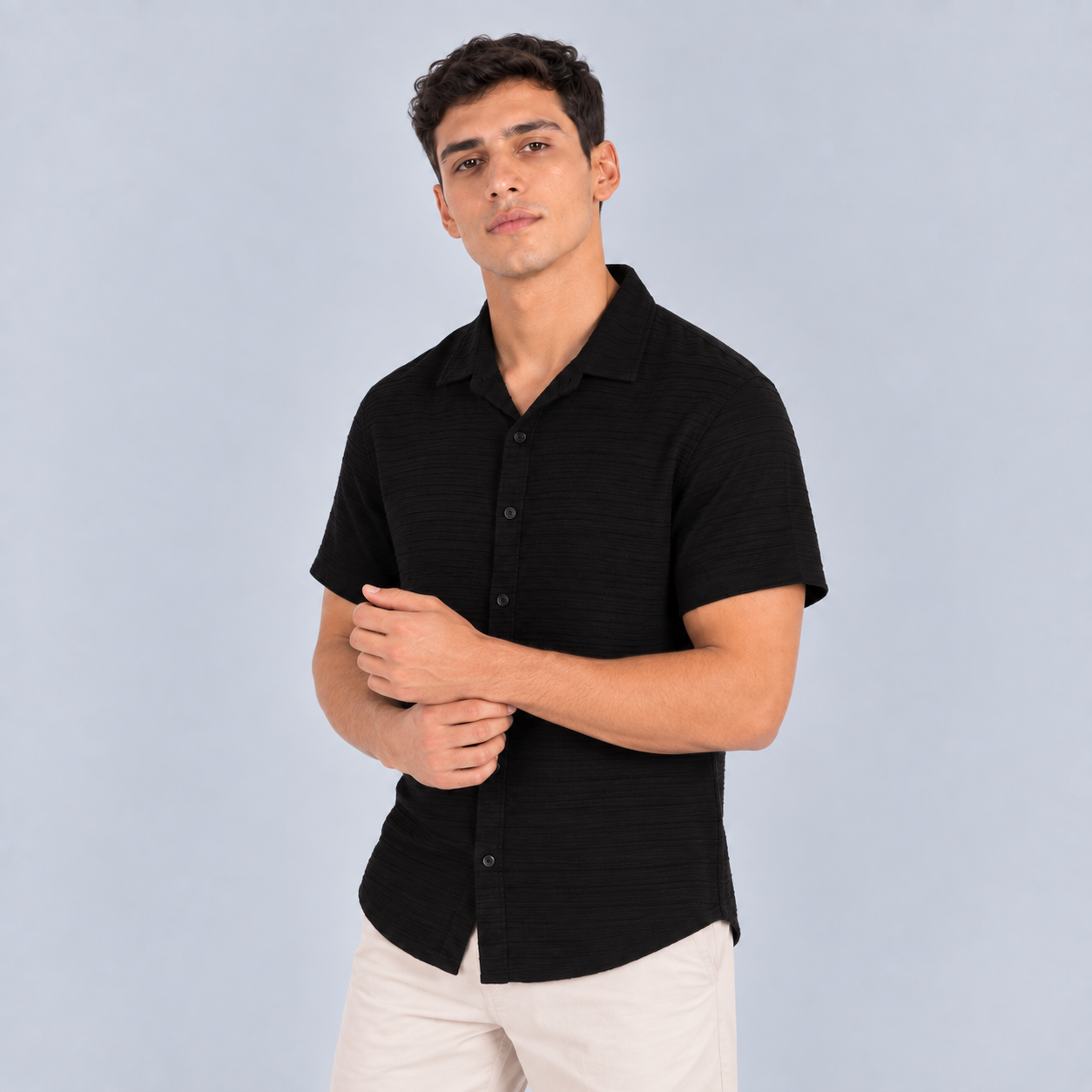 Camisa hombre textura