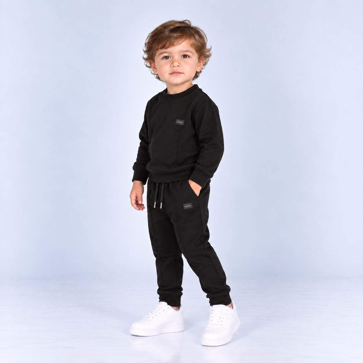 Conjunto baby sudadera negro