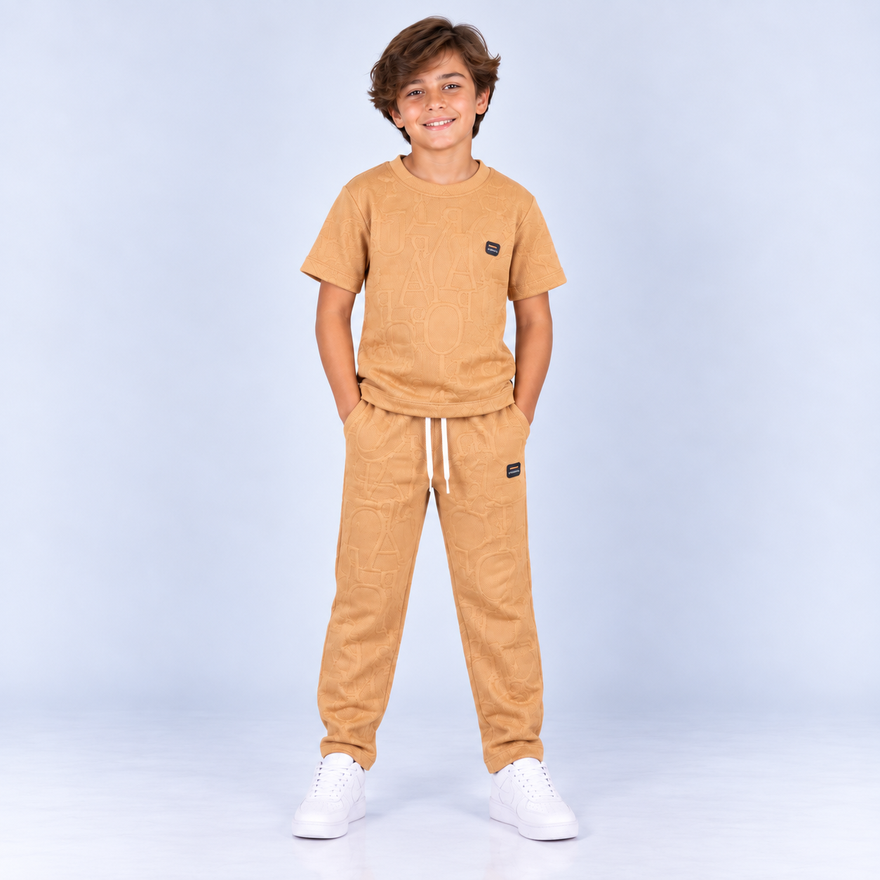 Conjunto niño Textura avellana