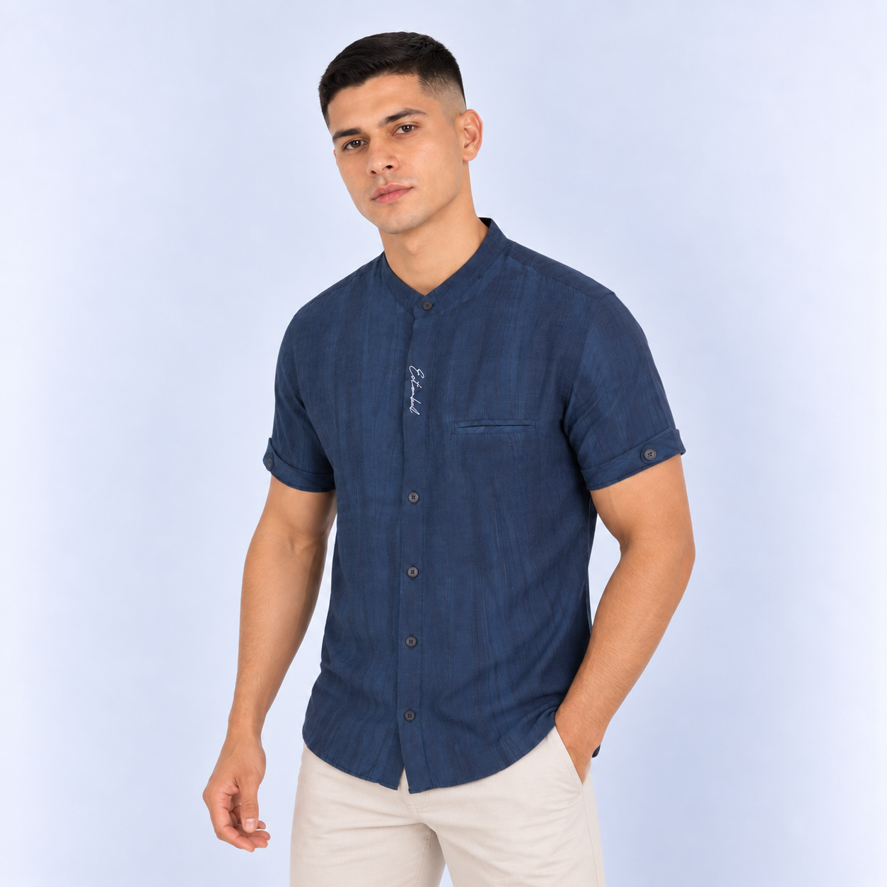 Camisa hombre bordado