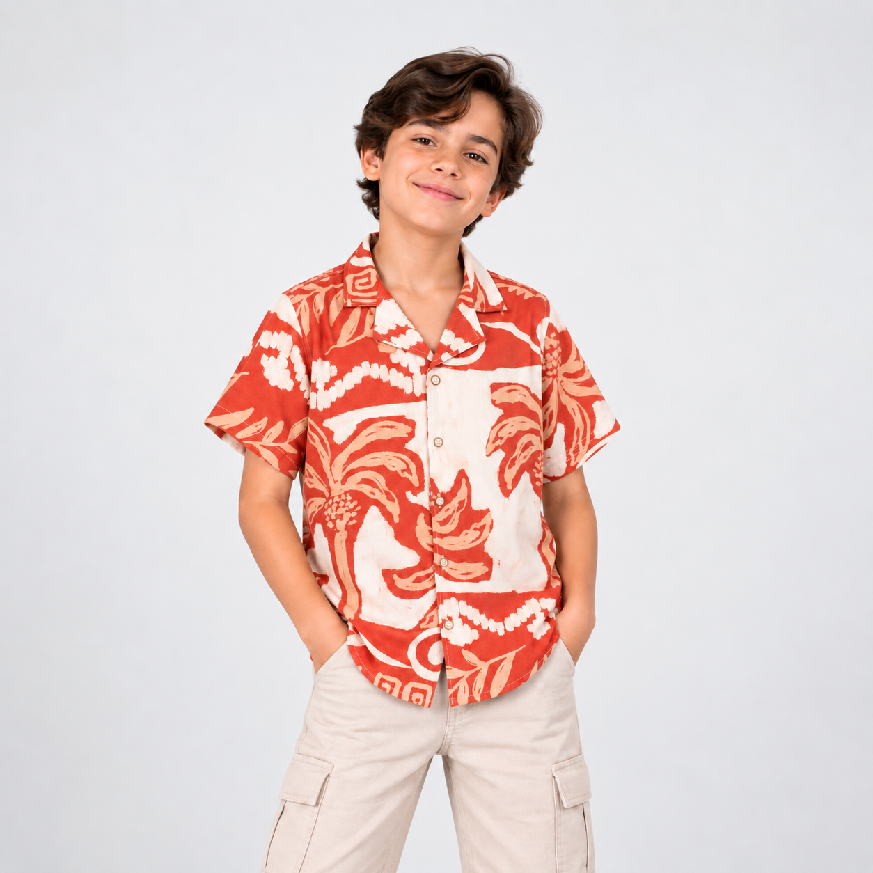 Camisa niño textura gold