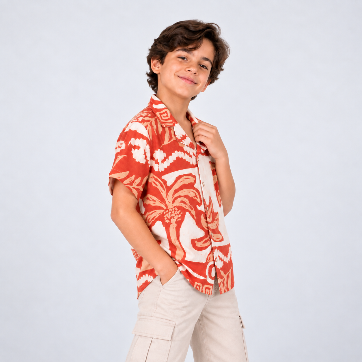 Camisa niño textura gold