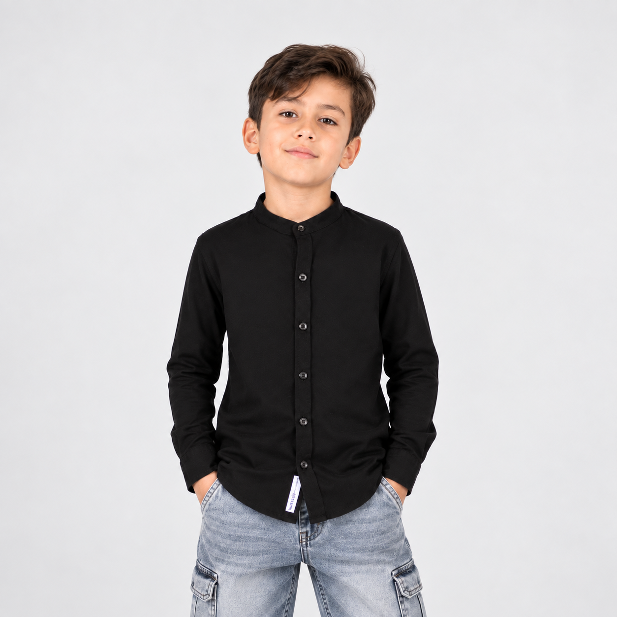 Camisa niño M.L neru negro