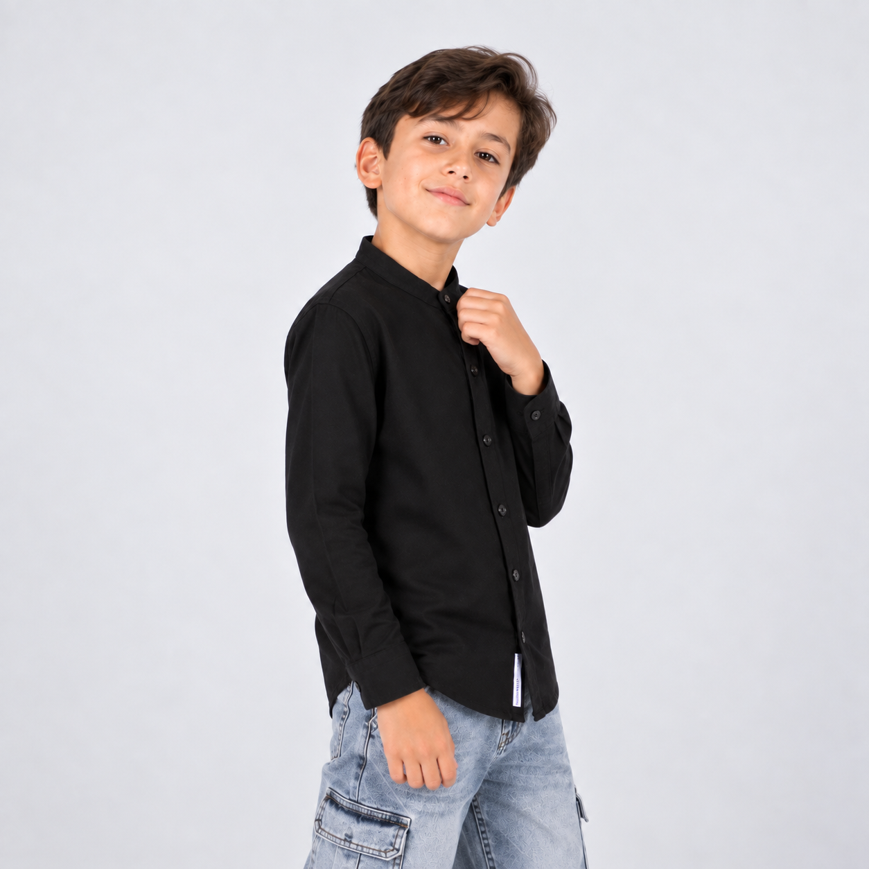 Camisa niño M.L neru negro