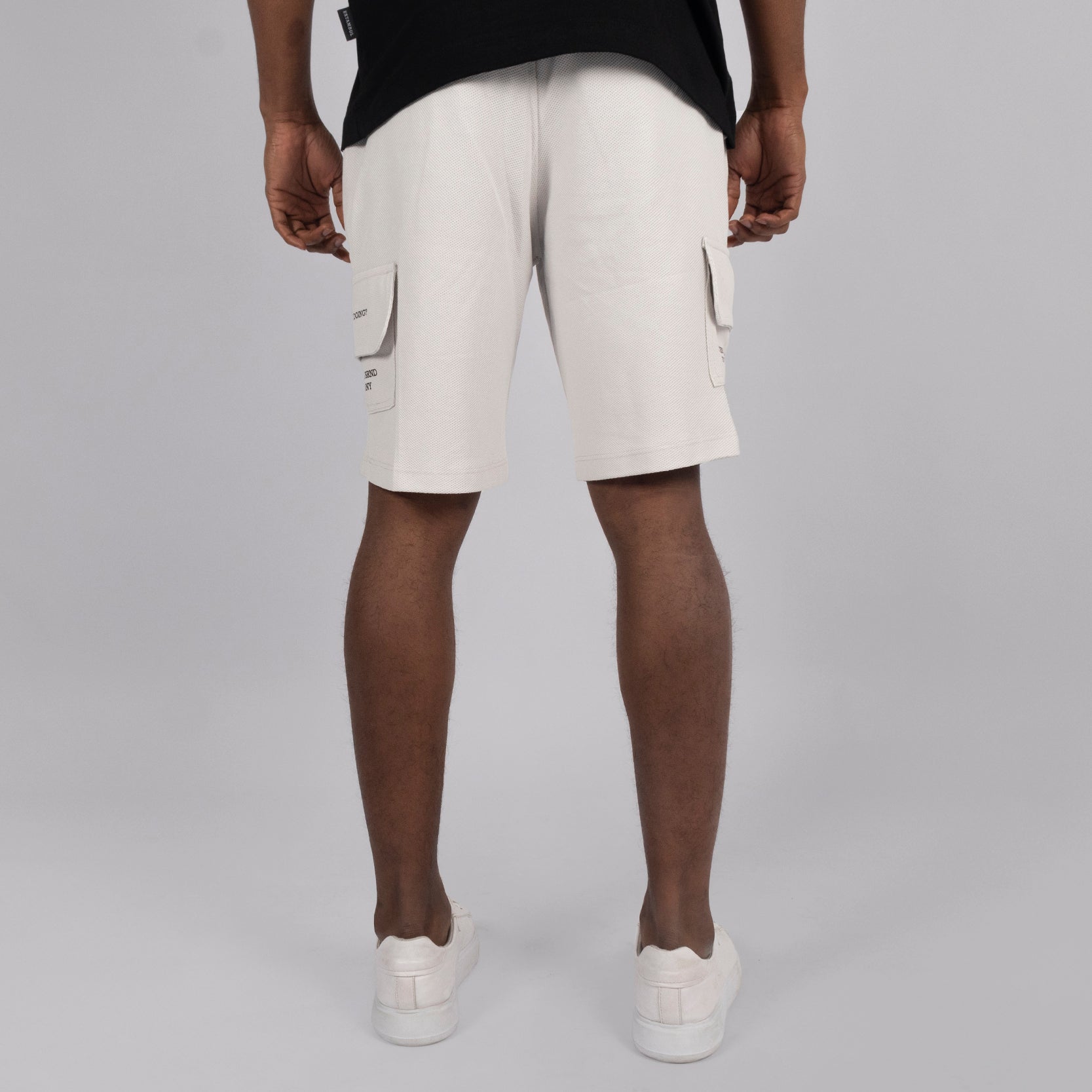 Pantaloneta hombre textura silver