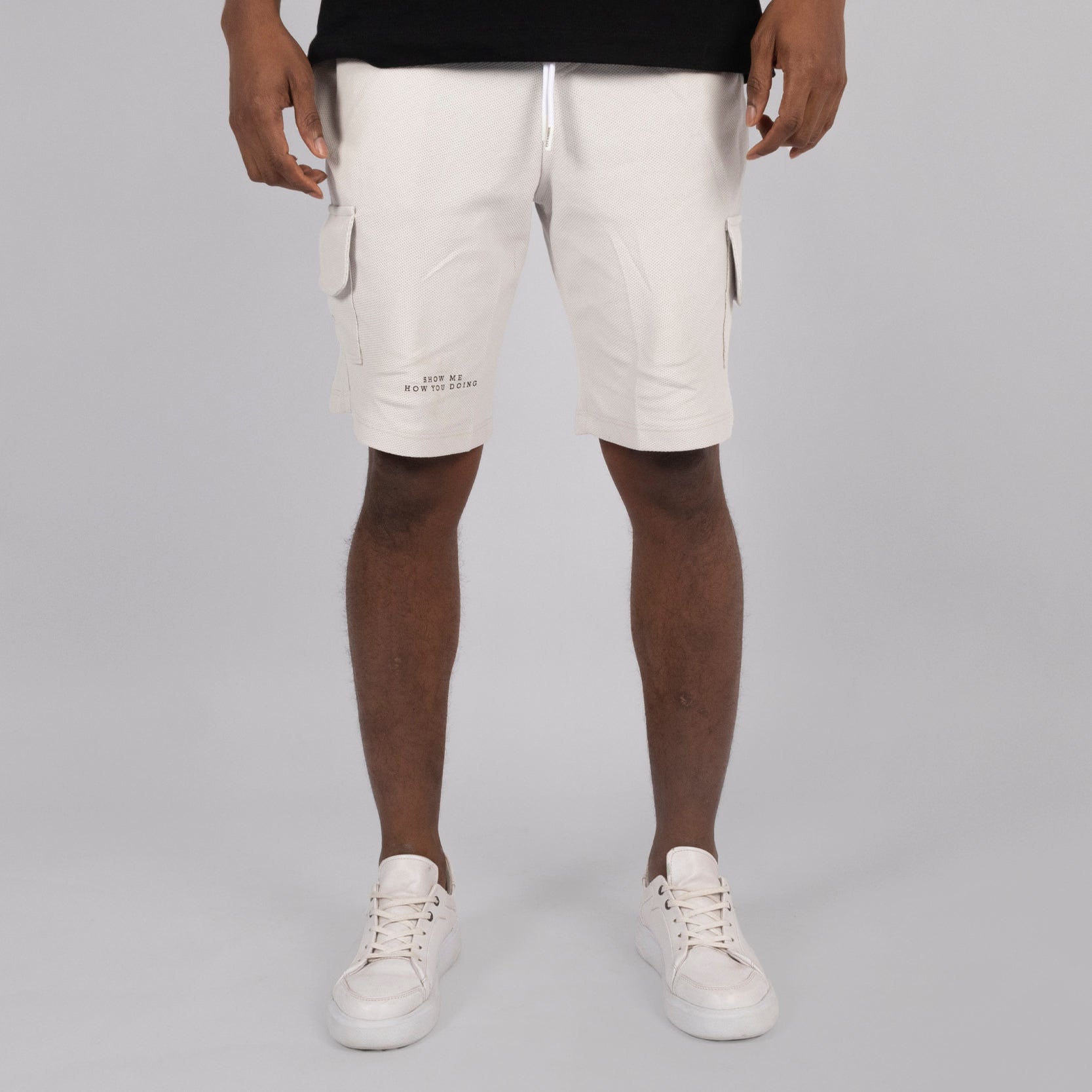 Pantaloneta hombre textura silver