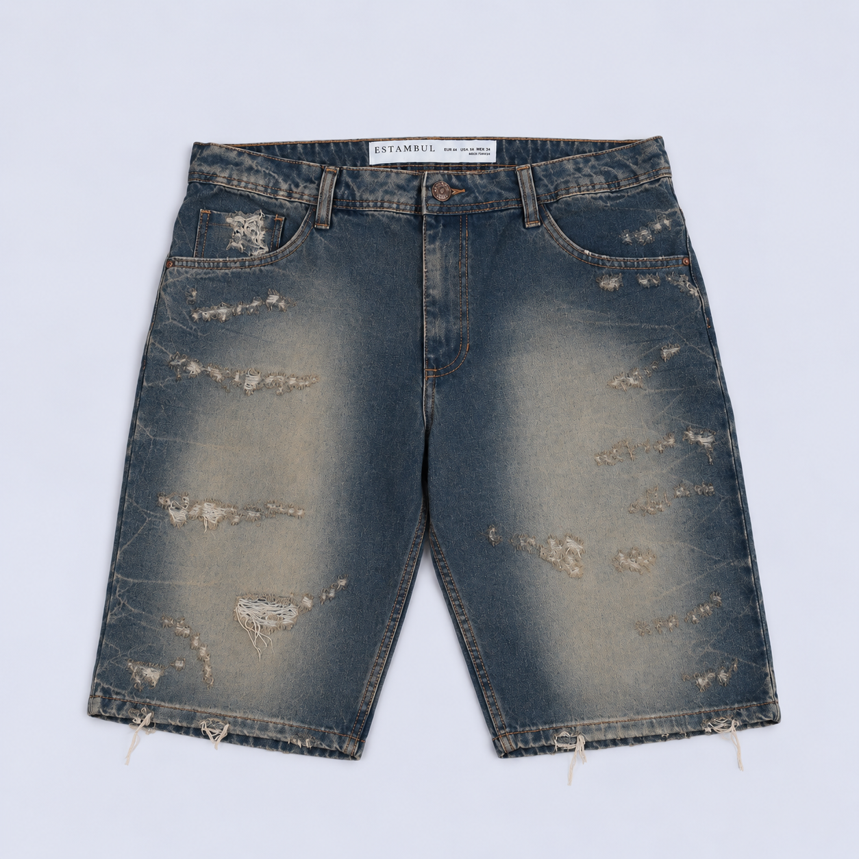 Bermuda hombre con desgaste