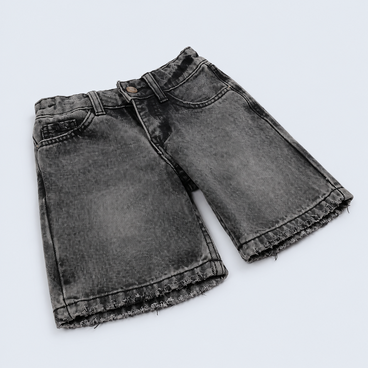 Bermuda niño gris clasica