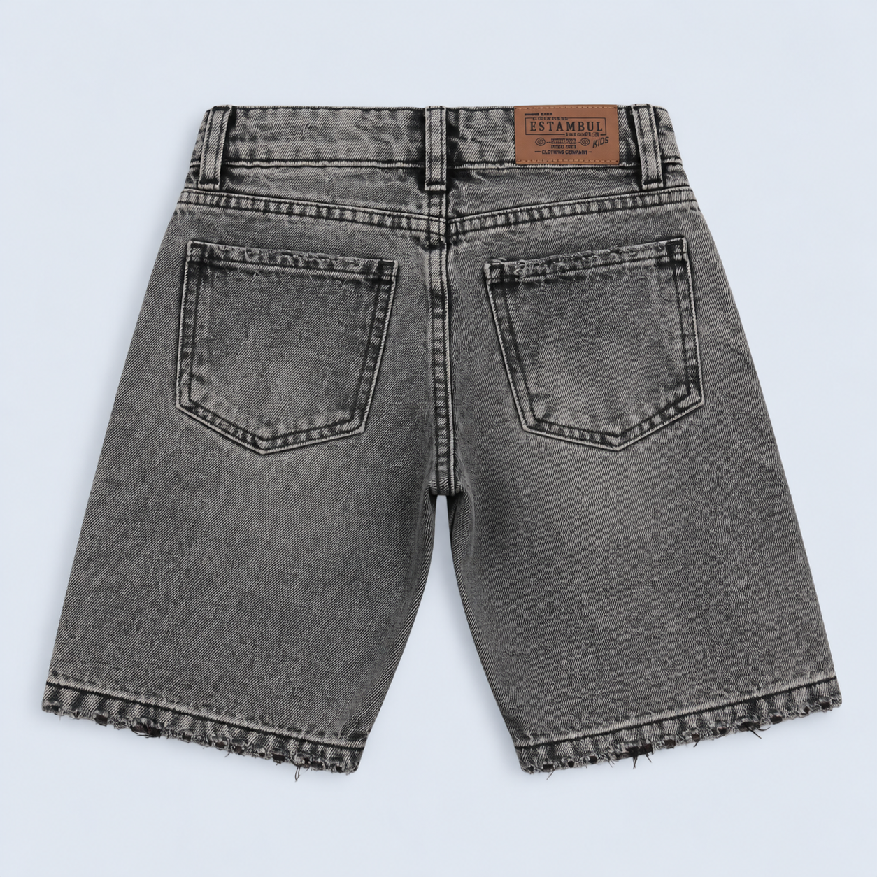 Bermuda niño gris clasica