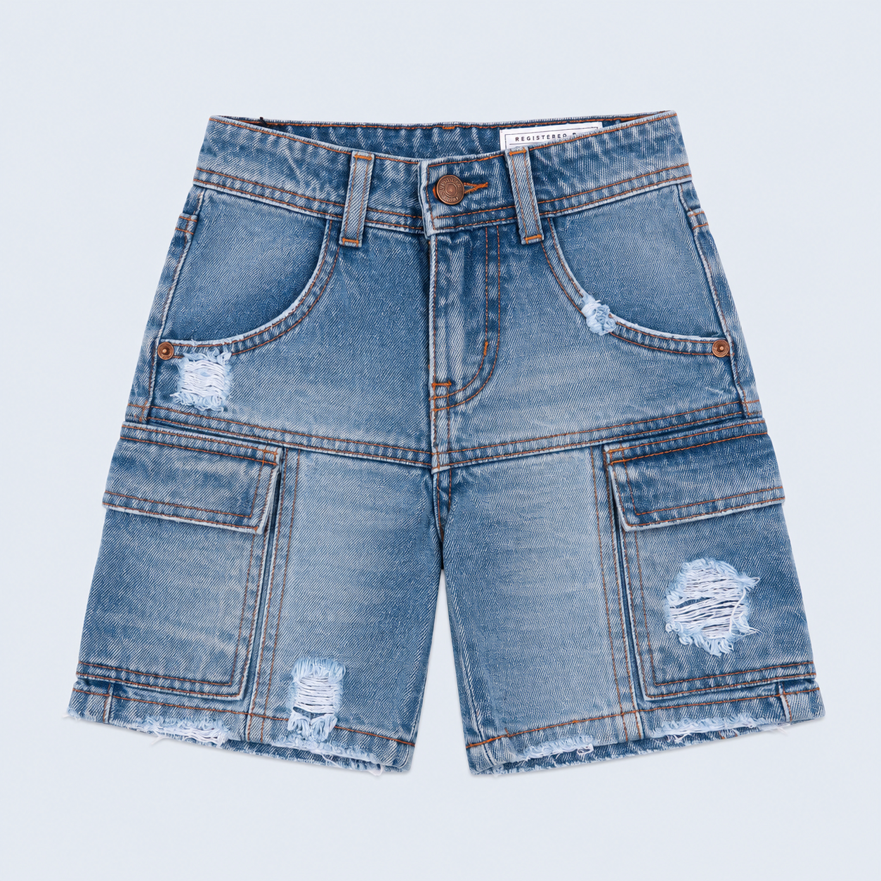 Bermuda niño rígida cargo clara
