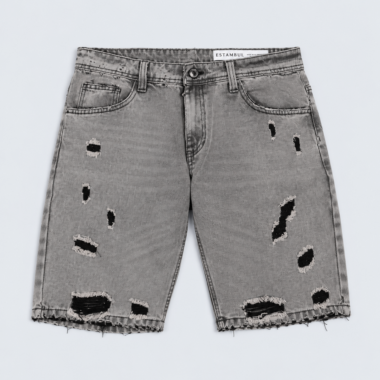 Bermuda hombre gris clara