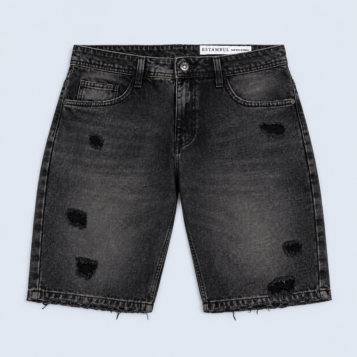 Bermuda hombre gris oscura