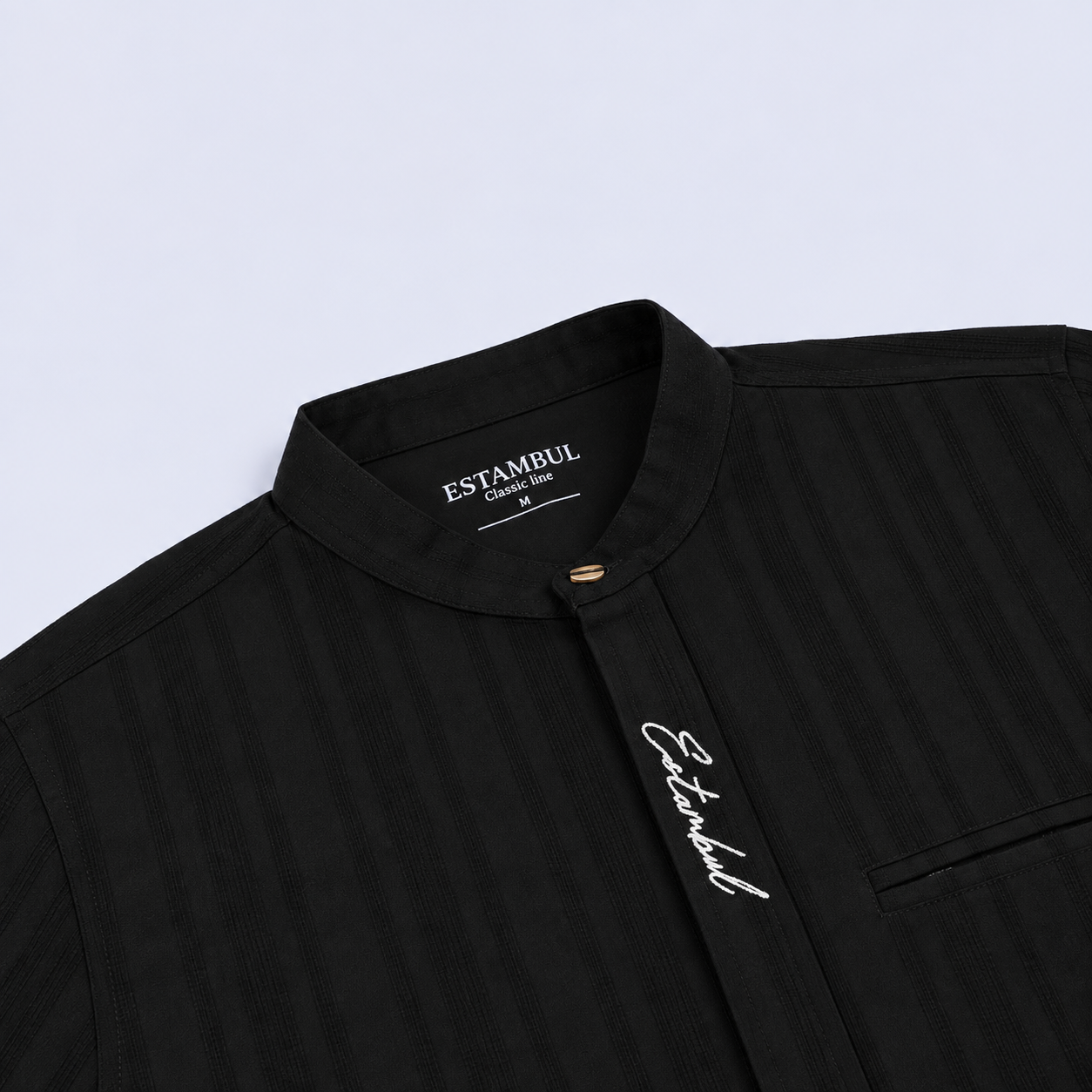 Camisa hombre cuello alto