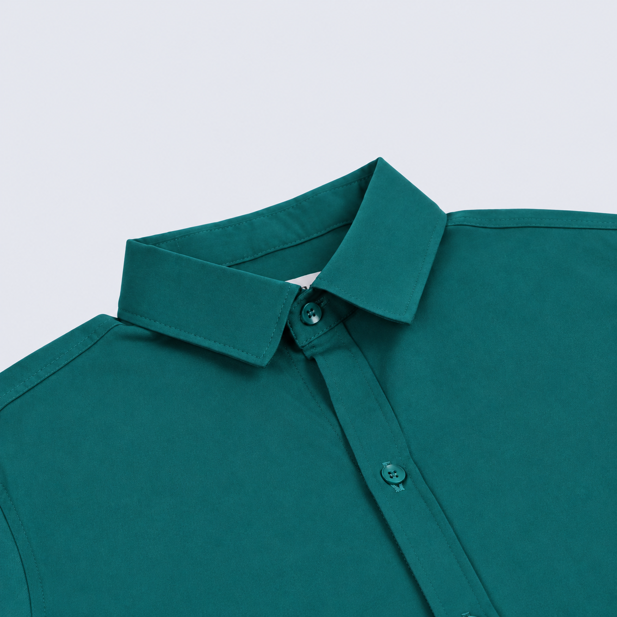 Camisa hombre cuello neru verde
