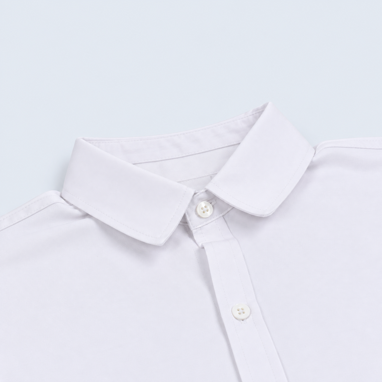 Camisa hombre cuello alto blanca