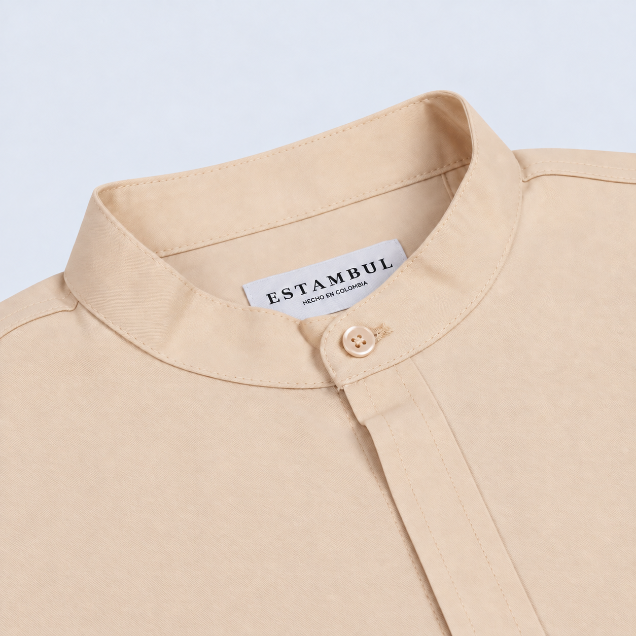 Camisa hombre cuello neru