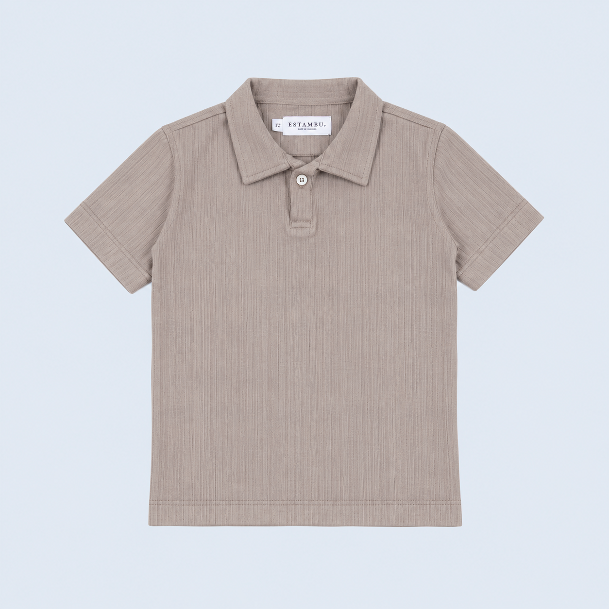 Polo baby textura  taupe