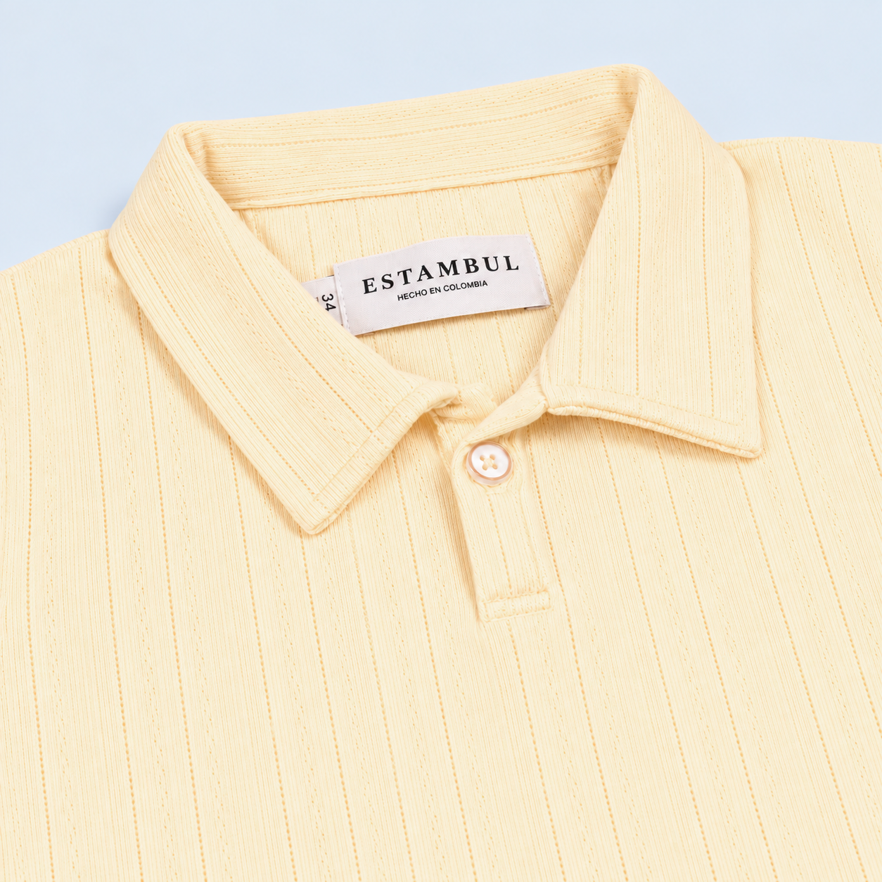 Polo baby textura amarillo