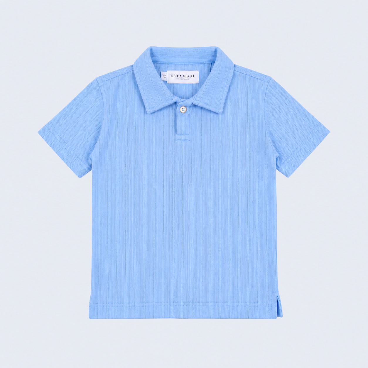 Polo baby texturaazul