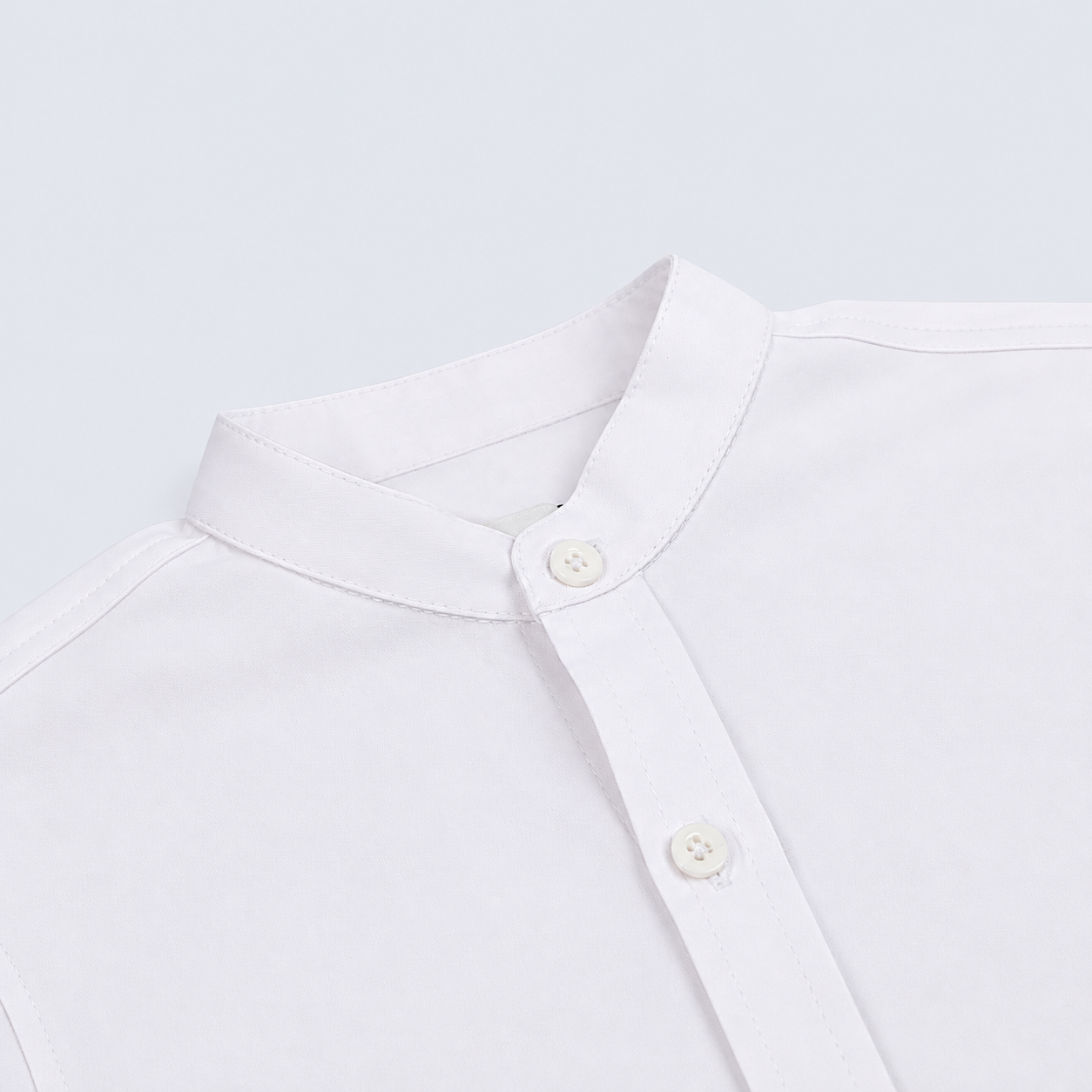 Camisa niño cuello neru blanca