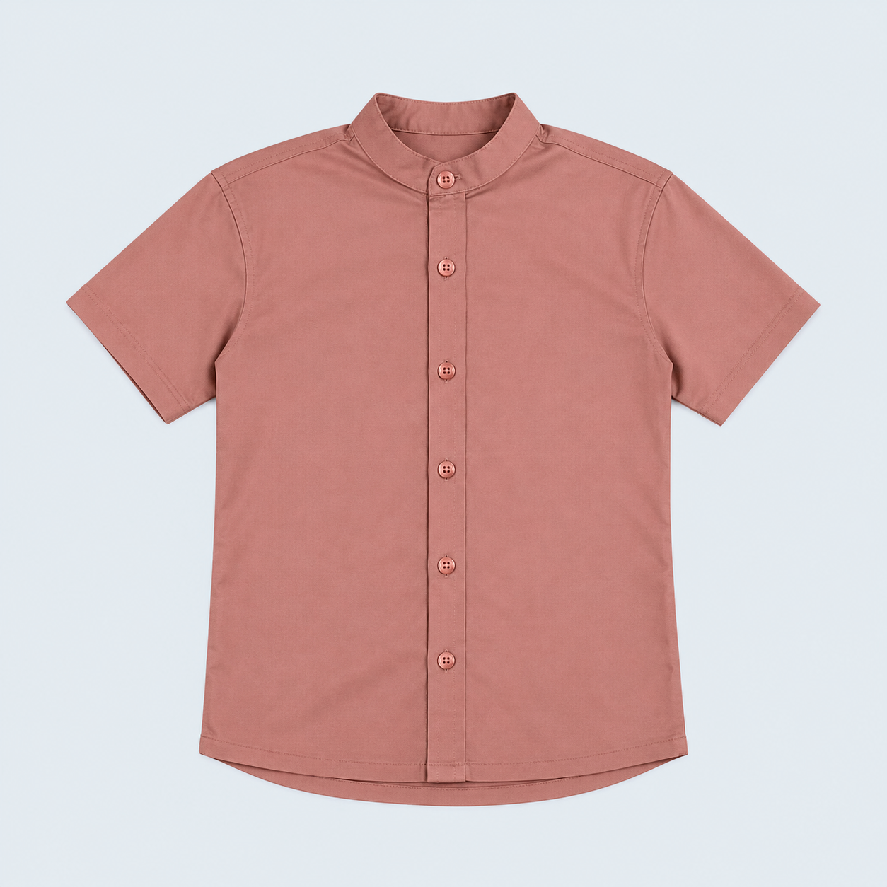 Camisa niño cuello neru palo rosa