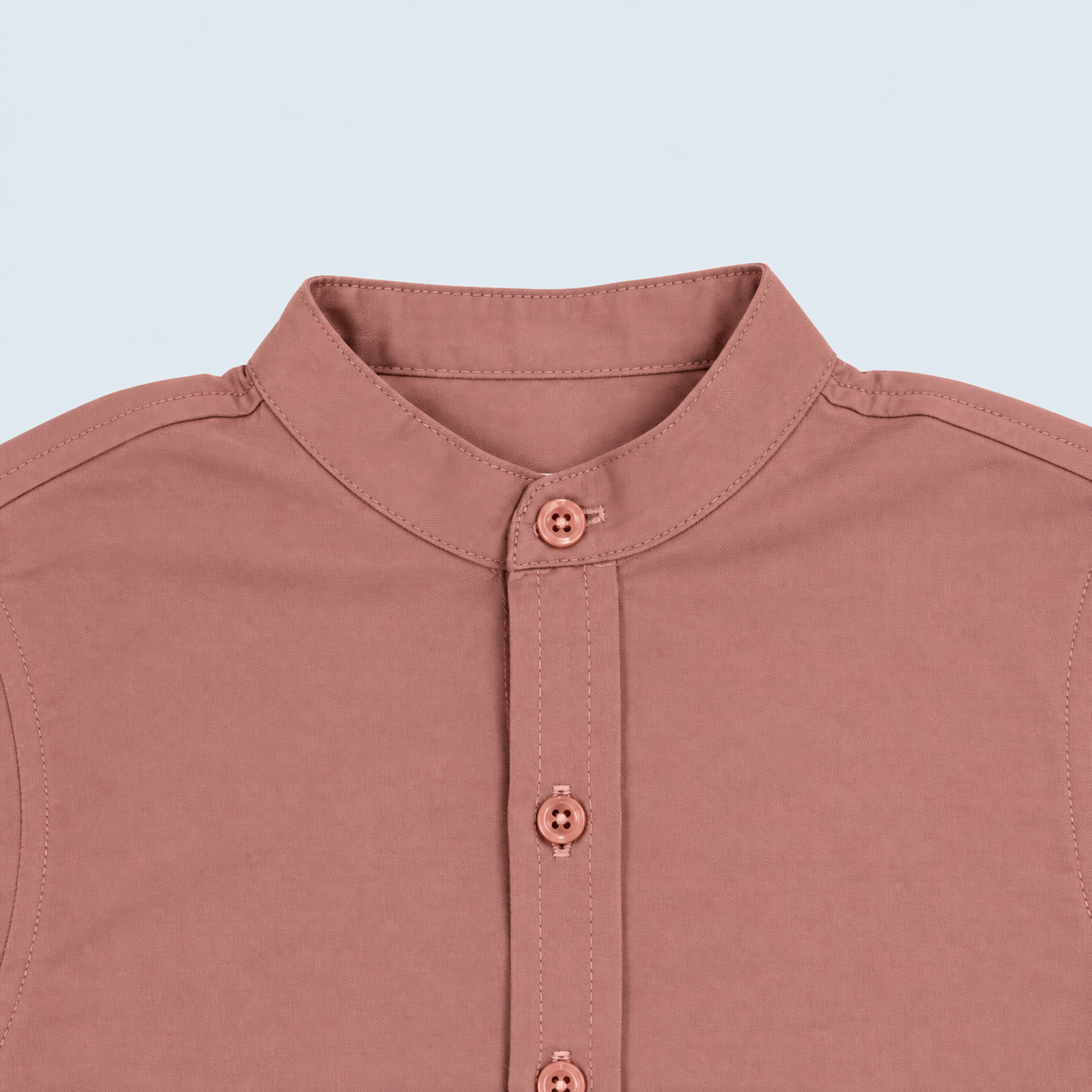 Camisa niño cuello neru palo rosa