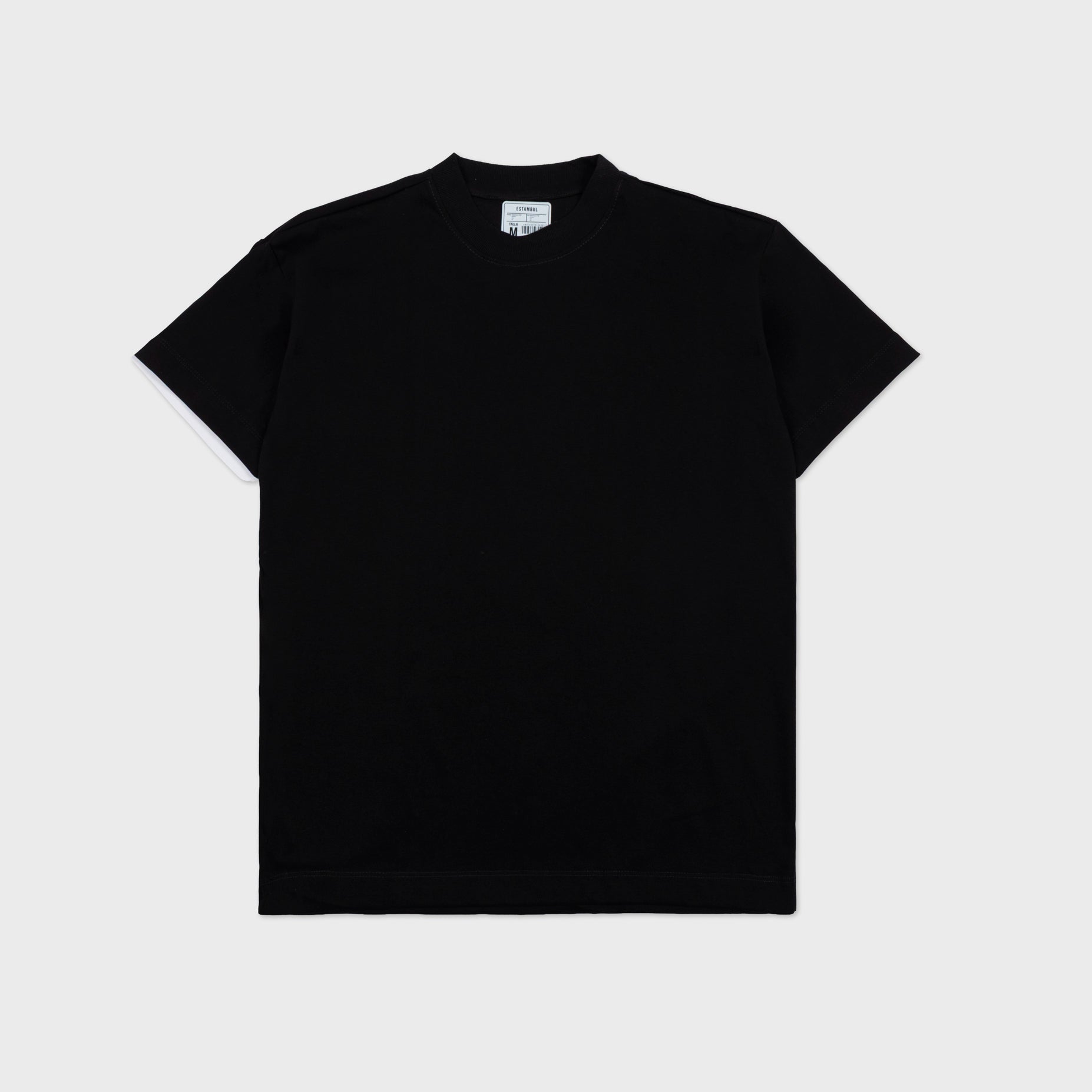 Camiseta hombre básica negra
