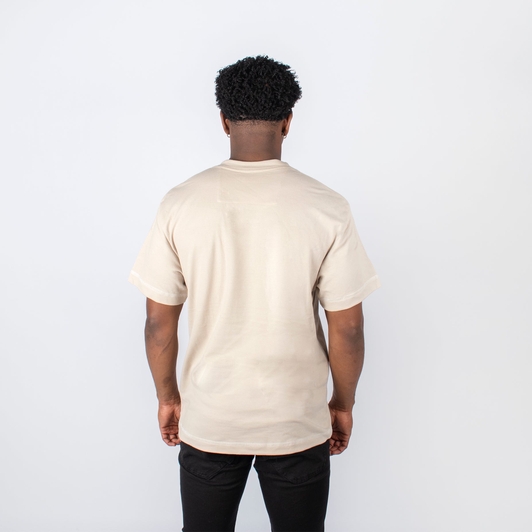 Camiseta hombre R. Textura camel