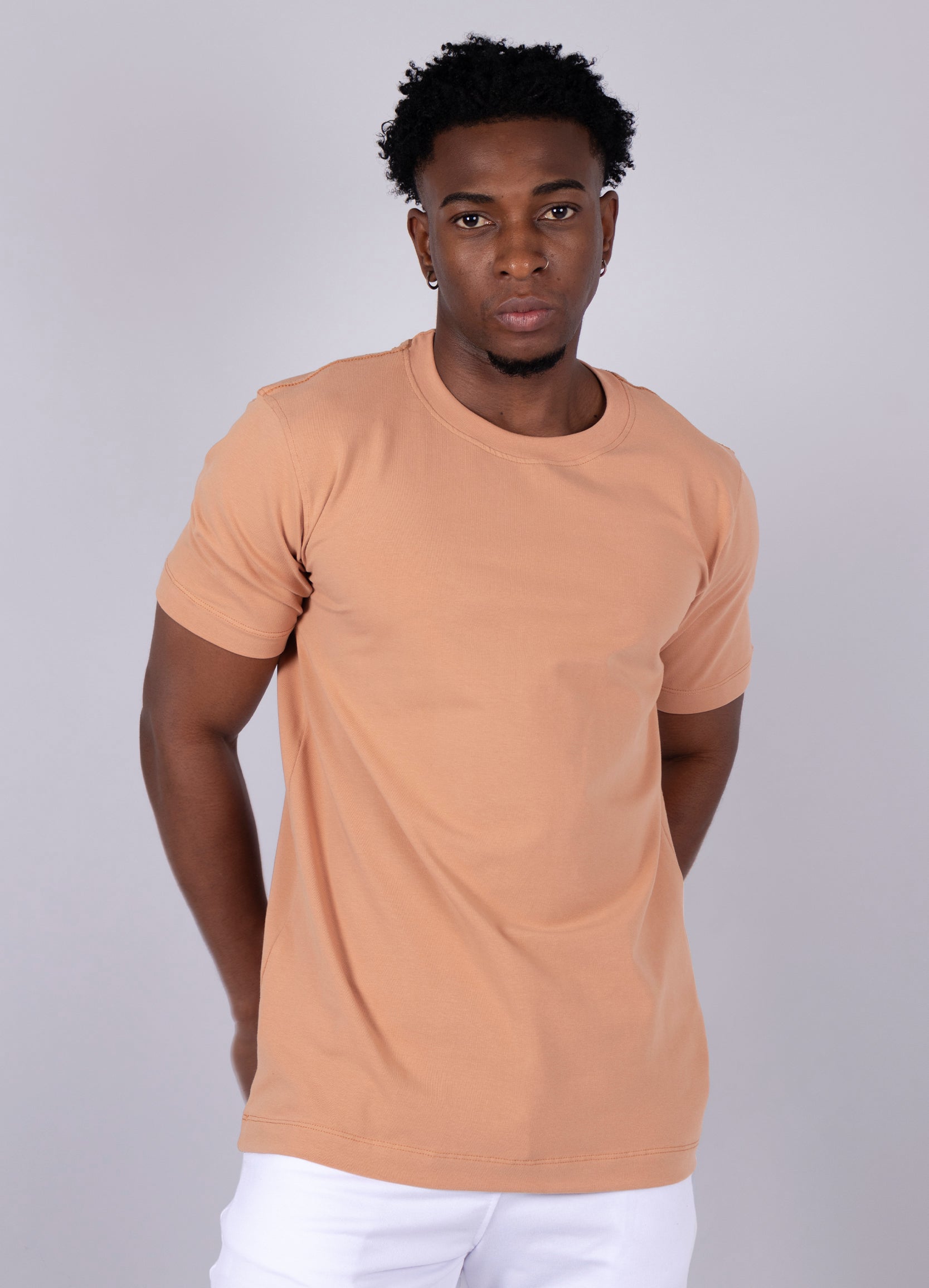 Camiseta hombre basica Camel