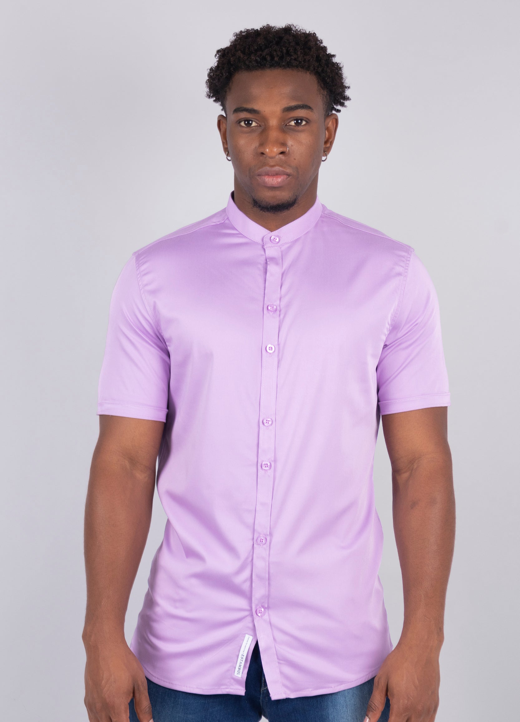 Camisa hombre neru lila