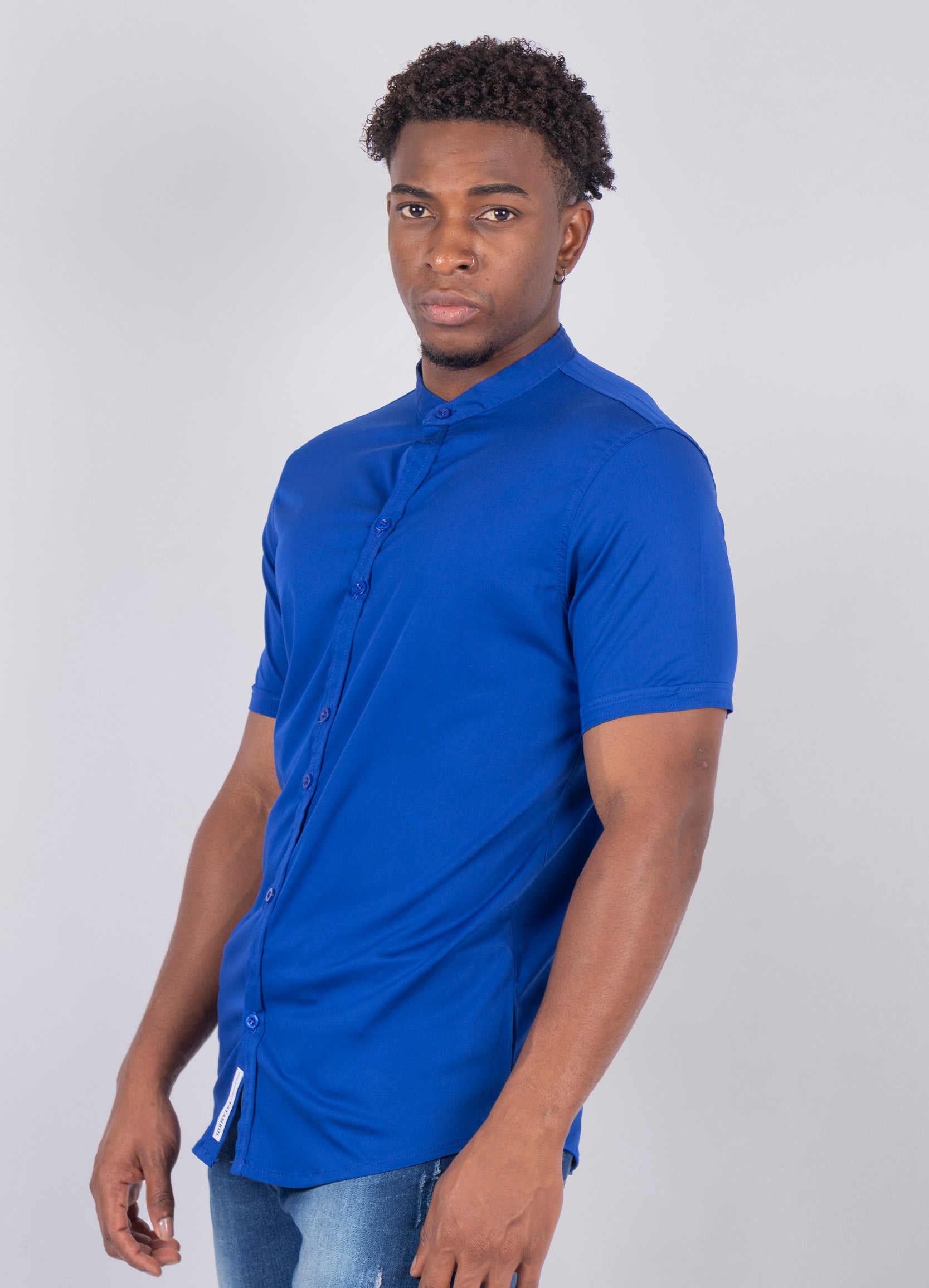 Camisa hombre neru azul