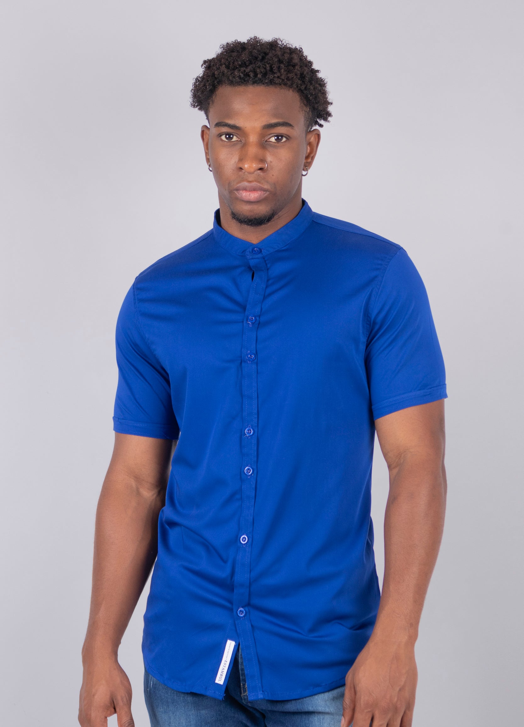 Camisa hombre neru azul