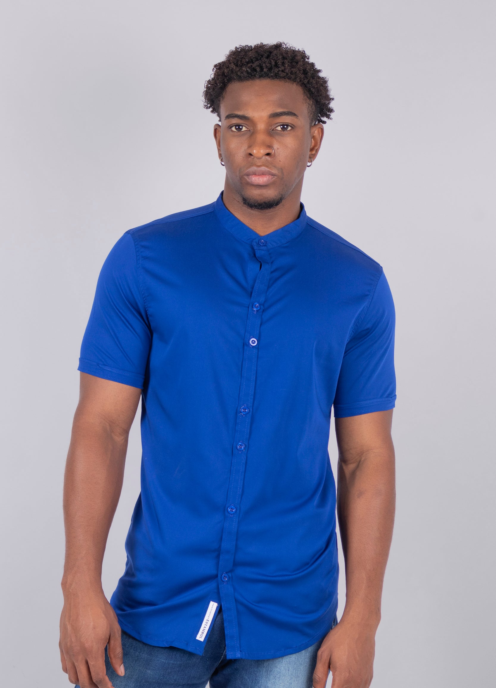 Camisa hombre neru azul