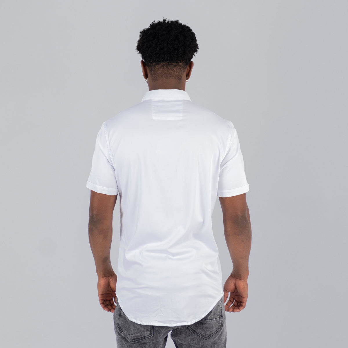 Camisa hombre basica blanca