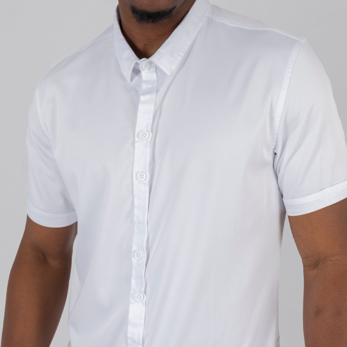Camisa hombre basica blanca