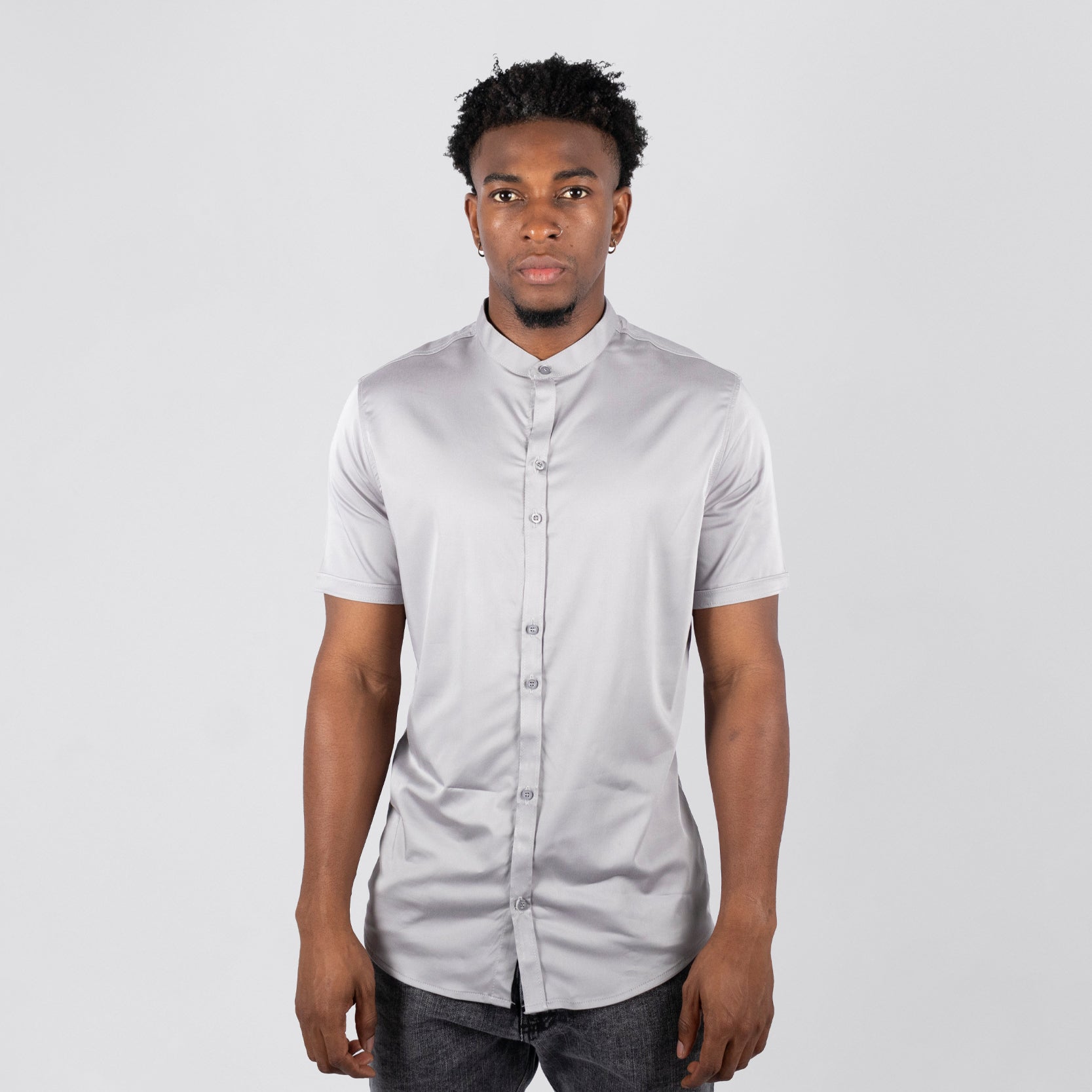 Camisa hombre gris