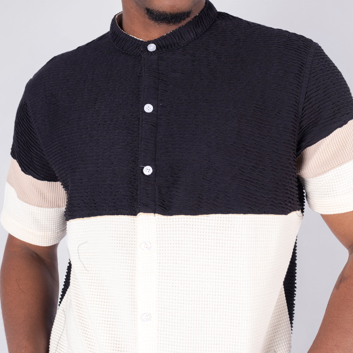 Camisa hombre corte milan corrugada