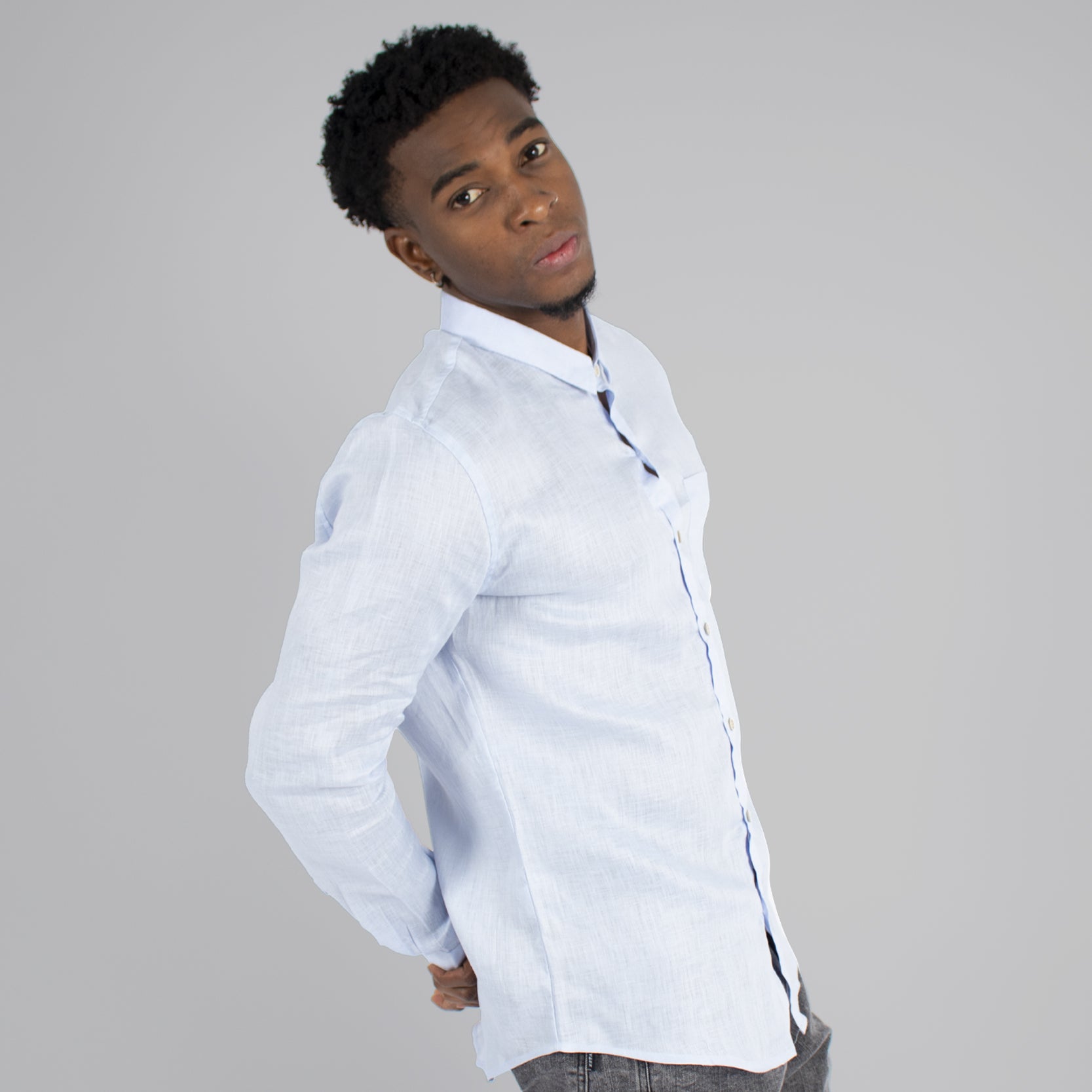 Camisa hombre manga larga