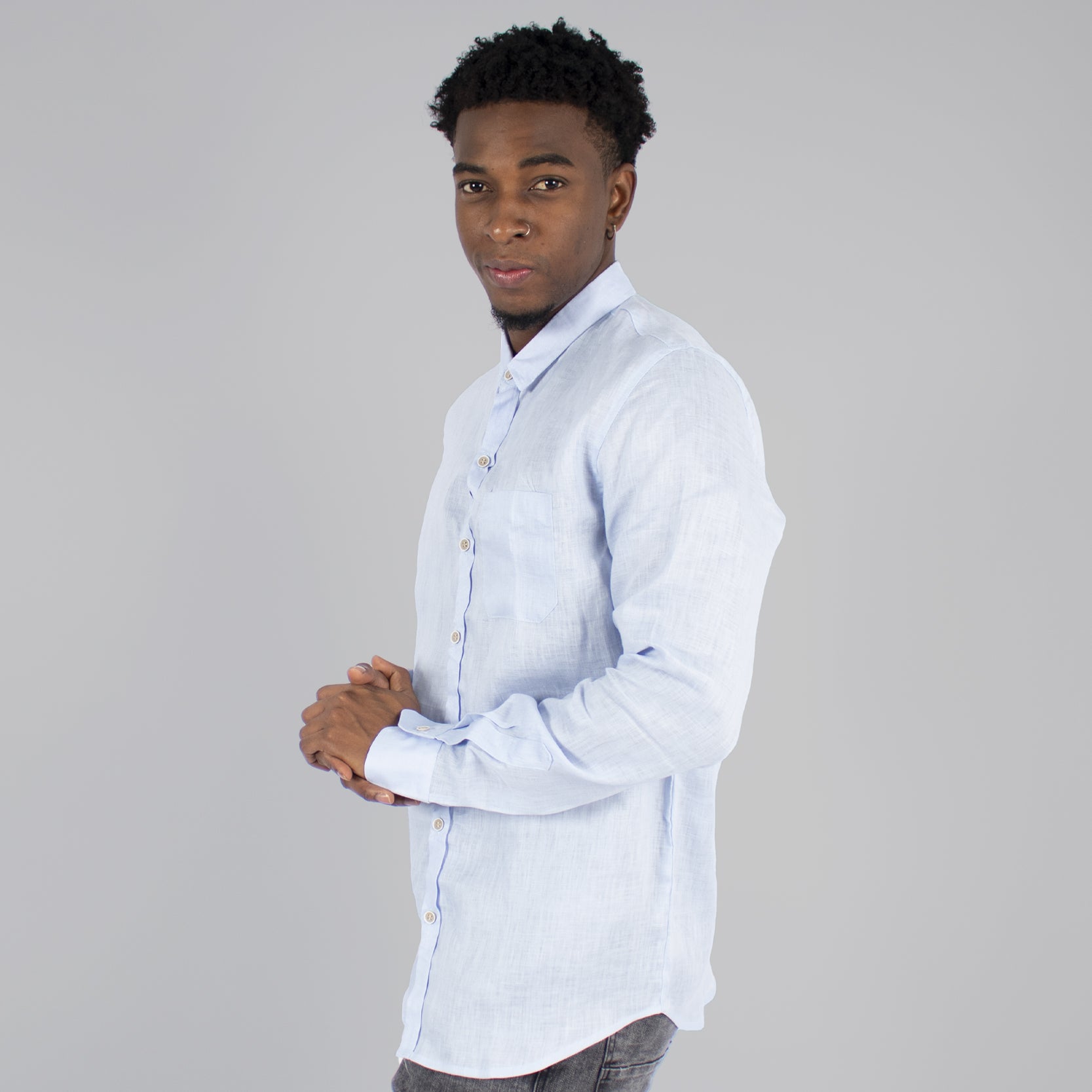 Camisa hombre manga larga