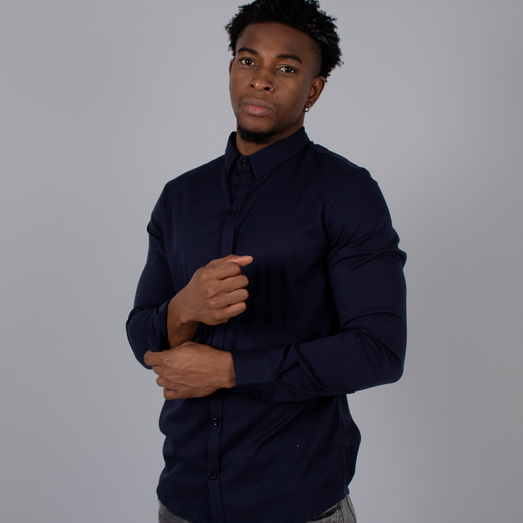 Camisa hombre ML Azul