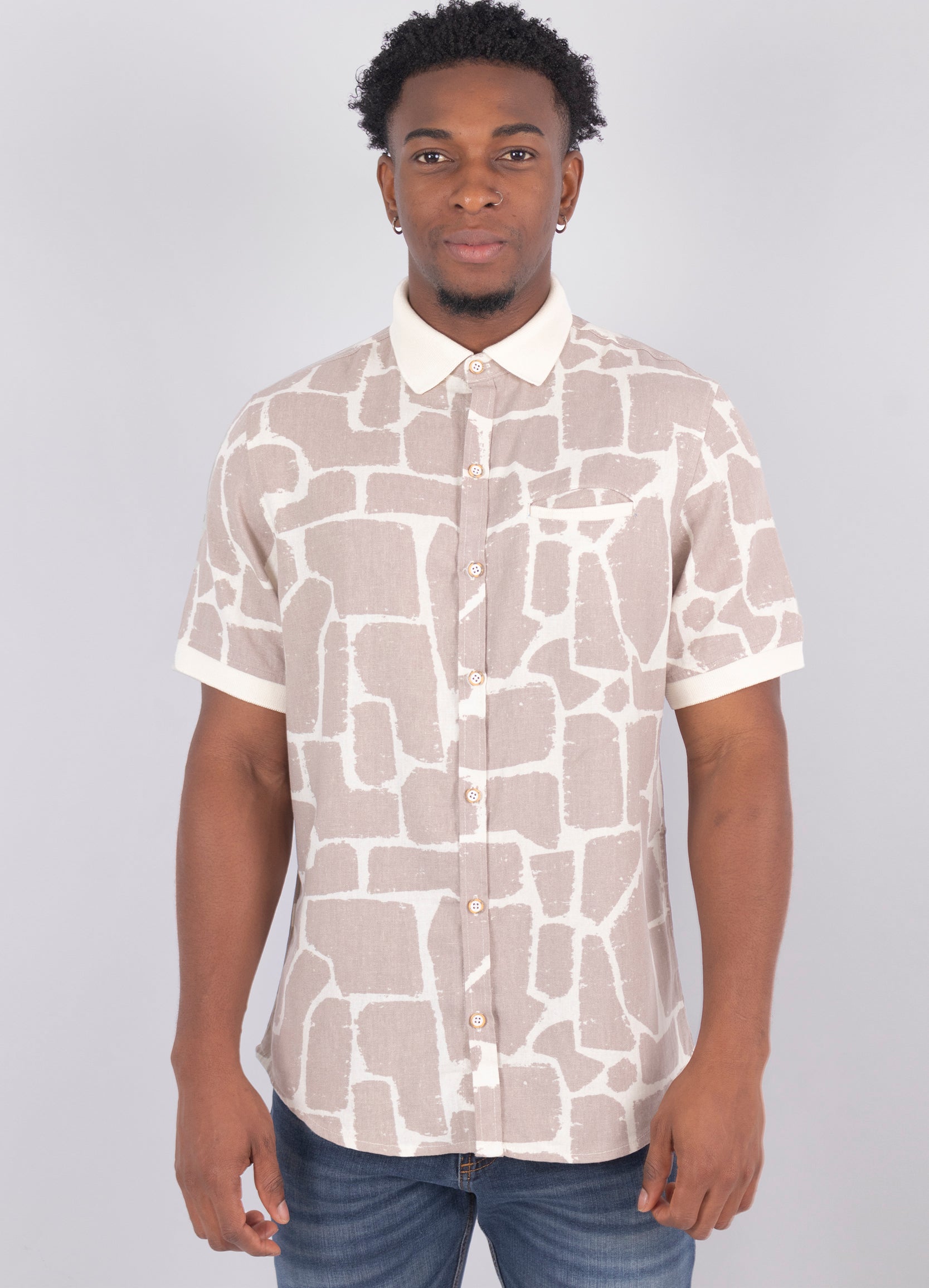 Camisa hombre animal-print