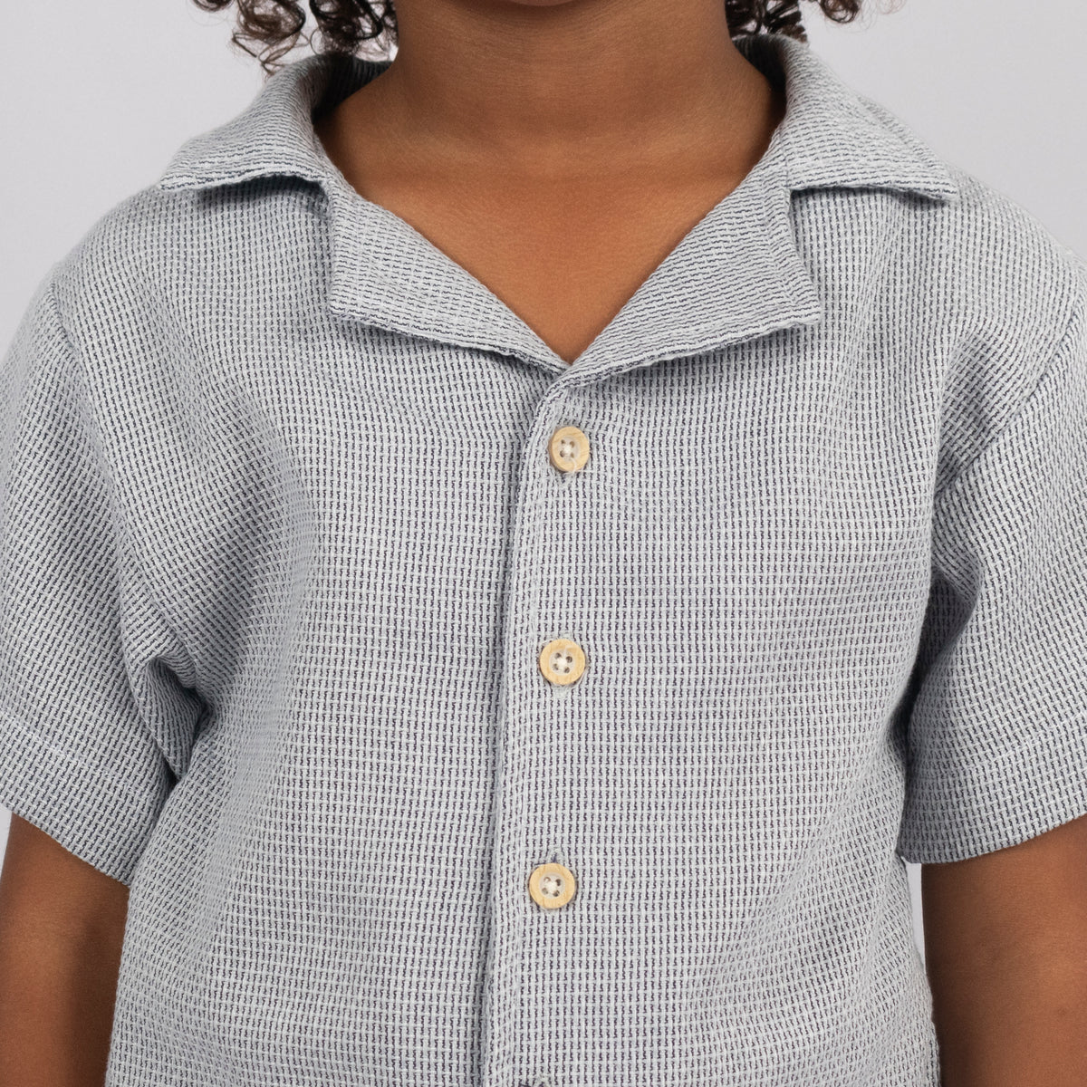 Camisa niño textura Gris