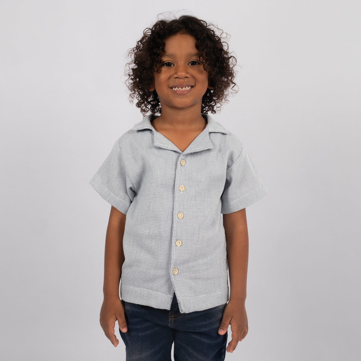 Camisa niño textura Gris