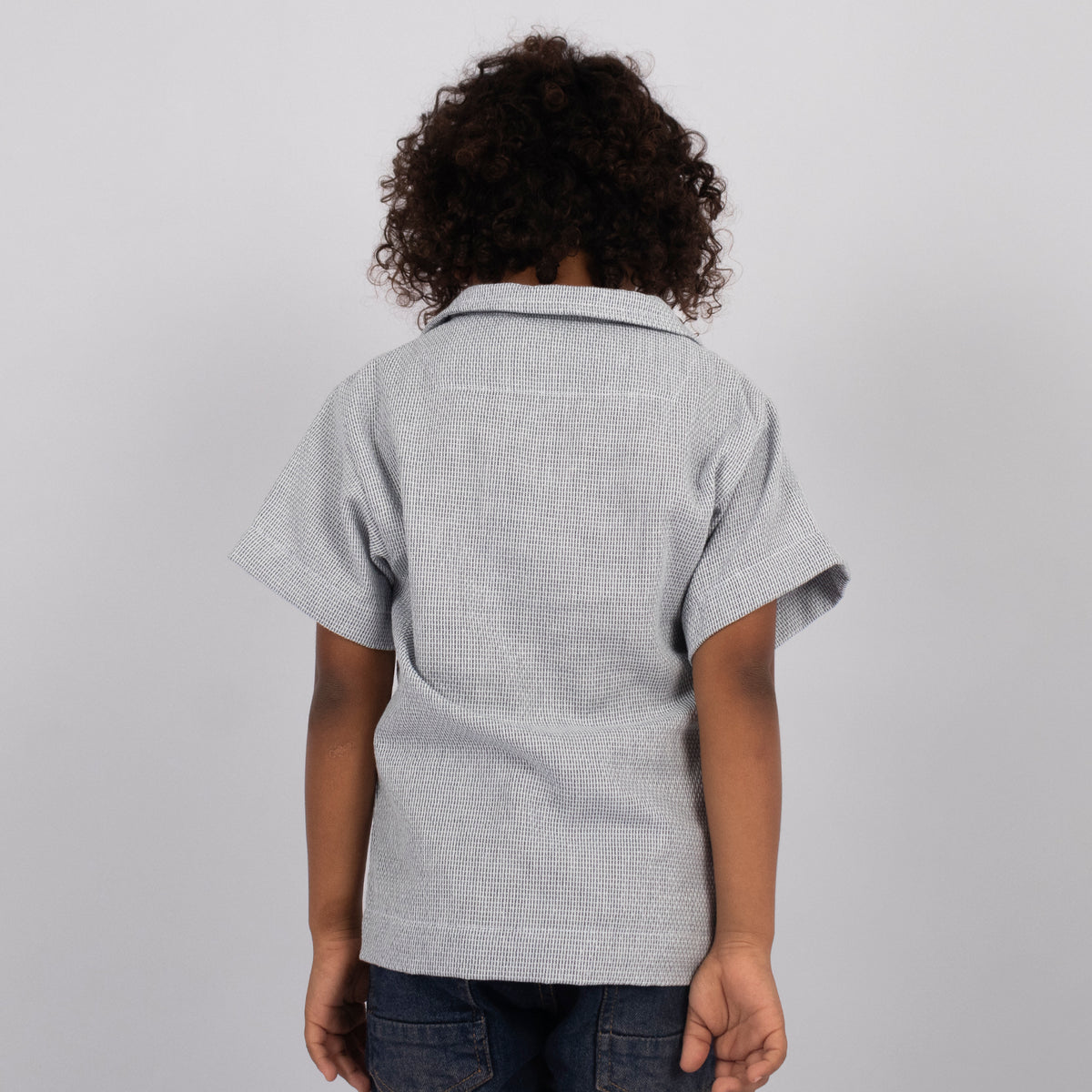 Camisa niño textura Gris