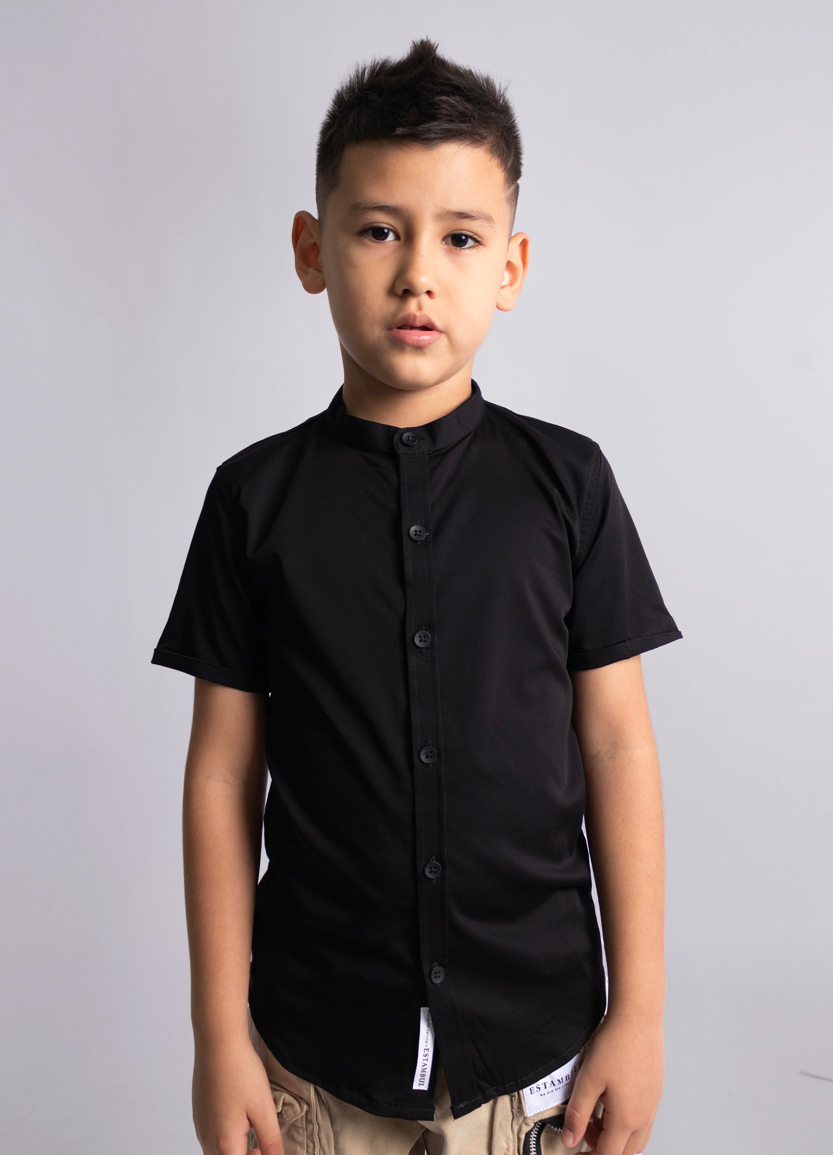 Camisa niño basica negra