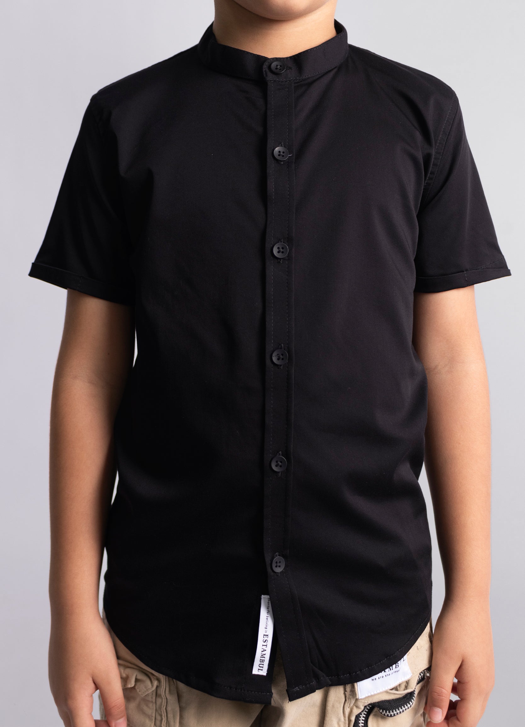 Camisa niño basica negra