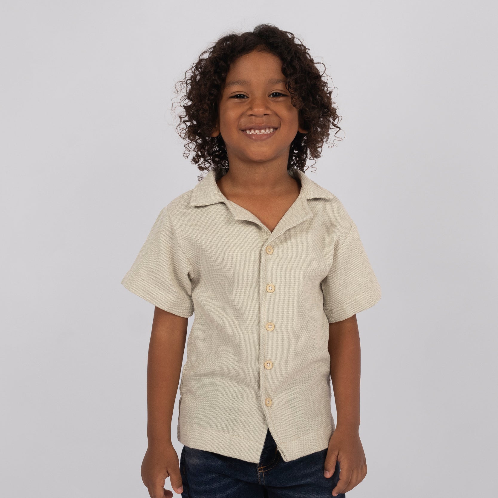 Camisa niño basica pistacho