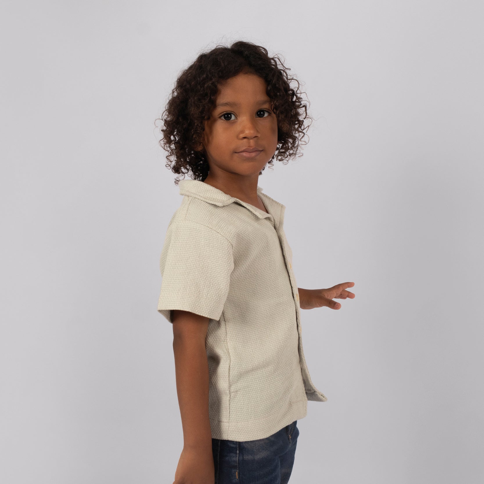 Camisa niño basica pistacho